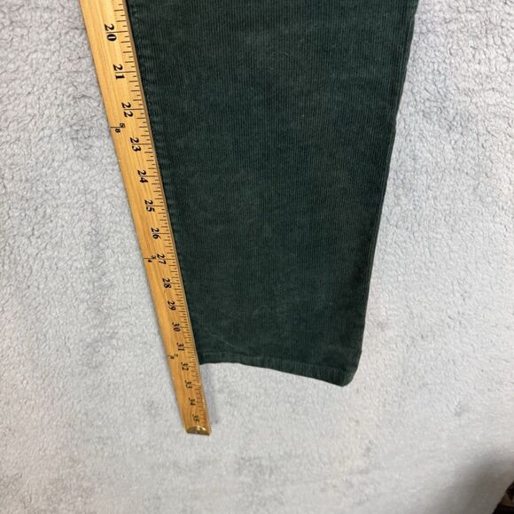 S Bonobos Pants Mens 35x32 Green Corduroy Flat Front Slim Fit Straight Leg - Picture 4 of 11